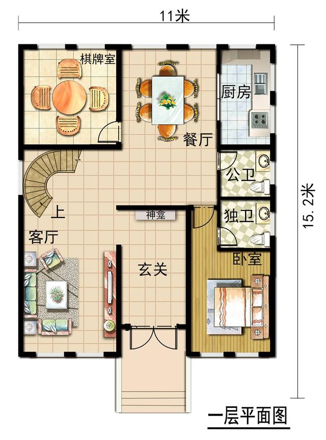 占地150平實(shí)力派二層別墅設(shè)計(jì)圖，細(xì)節(jié)講究，造型雅致