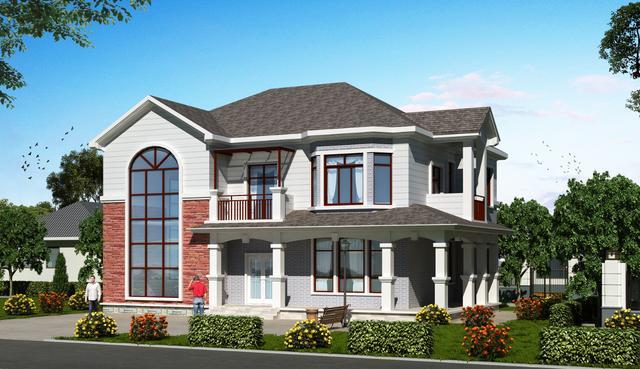 農(nóng)村自建二層別墅設(shè)計(jì)圖，5室1廳，內(nèi)部很寬敞，外觀很漂亮?；氐睫r(nóng)村老家來居住養(yǎng)老，真的很不錯(cuò)。