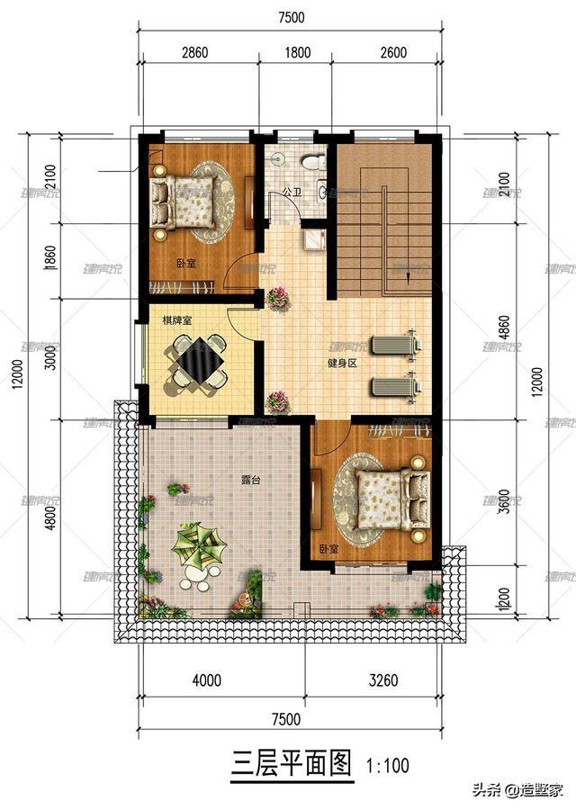 5套小面積農(nóng)村別墅設(shè)計(jì)圖，在老家建房不需要多大氣，建個小面積的，造價不高，也經(jīng)濟(jì)適用！