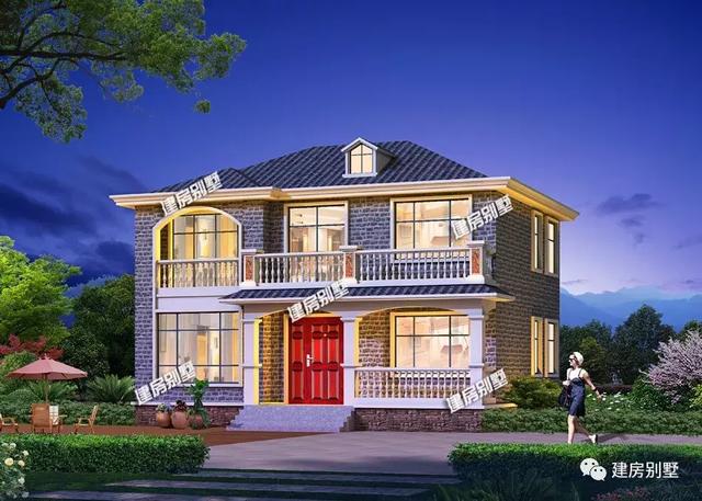 9款兩層自建房戶型，開間都是12米，每一款戶型的外觀和布局都非常好