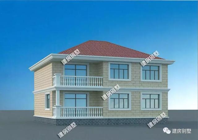 9款兩層自建房戶型，開間都是12米，每一款戶型的外觀和布局都非常好