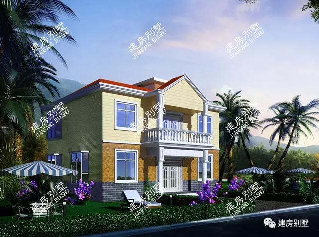 9款兩層自建房戶型，開間都是12米，每一款戶型的外觀和布局都非常好