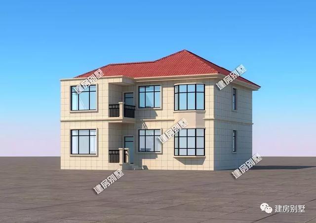 9款兩層自建房戶型，開間都是12米，每一款戶型的外觀和布局都非常好