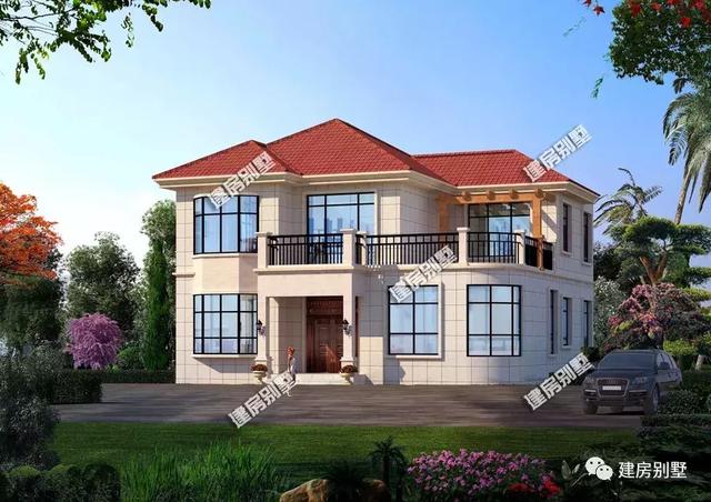 9款兩層自建房戶型，開間都是12米，每一款戶型的外觀和布局都非常好