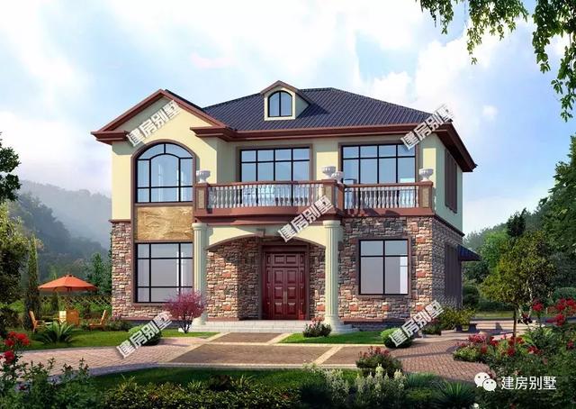 9款兩層自建房戶型，開間都是12米，每一款戶型的外觀和布局都非常好