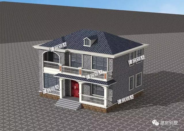 9款兩層自建房戶型，開間都是12米，每一款戶型的外觀和布局都非常好