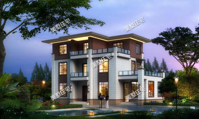 推薦一款非常時尚大氣的別墅設(shè)計圖，建在村里絕對是風景線！