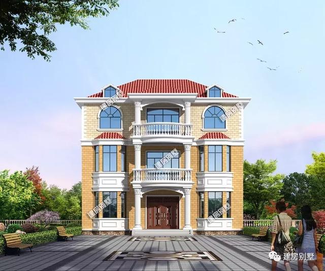 兩棟自建房設(shè)計圖，外觀和布局都非常好，老家這樣建房子倍兒有面子