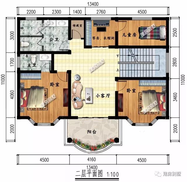 兩棟自建房設(shè)計圖，外觀和布局都非常好，老家這樣建房子倍兒有面子
