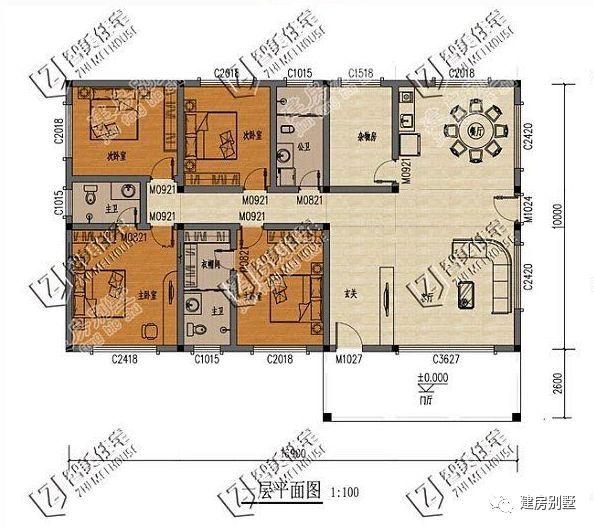 簡單實用的一層農(nóng)村自建房設(shè)計圖，外觀漂亮，布局實用，造價低