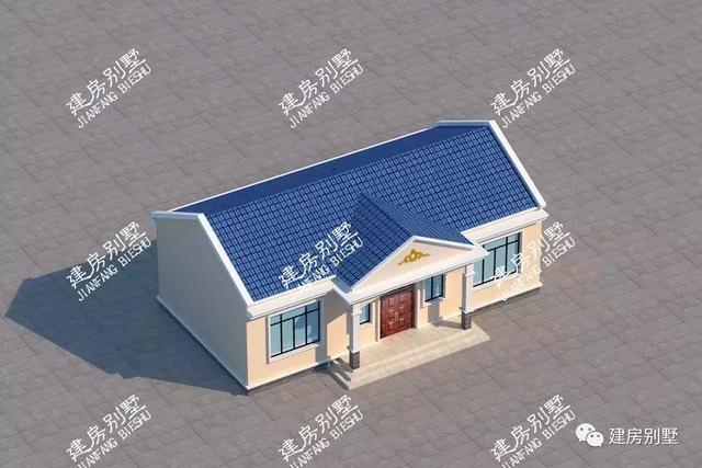 簡單實用的一層農(nóng)村自建房設(shè)計圖，外觀漂亮，布局實用，造價低