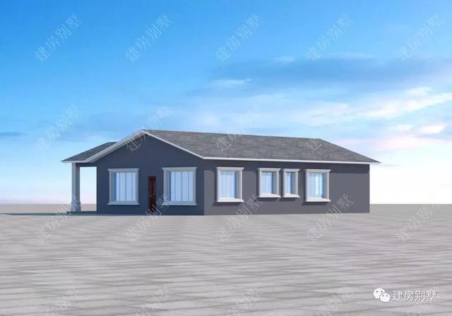 簡單實用的一層農(nóng)村自建房設(shè)計圖，外觀漂亮，布局實用，造價低