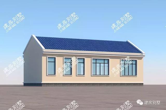 簡單實用的一層農(nóng)村自建房設(shè)計圖，外觀漂亮，布局實用，造價低