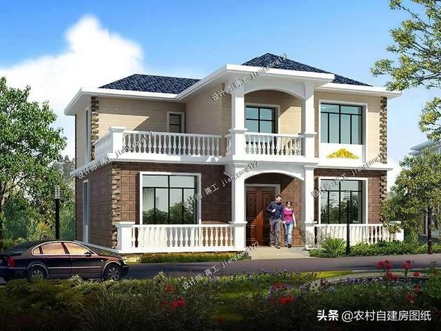 最實用的二層農(nóng)村別墅設(shè)計，室內(nèi)非常實用，造價也不高