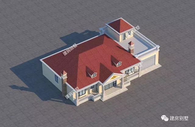 這兩棟一層別墅設計圖，豪華不失大氣，空間使用率高