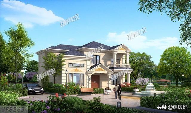 4款帶堂屋+車庫(kù)的別墅設(shè)計(jì)圖，這才是適合農(nóng)村的好戶型！建棟在老家居住舒適舒心，一百年都不過時(shí)。