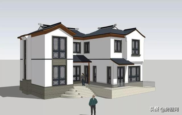 二層新中式別墅設(shè)計(jì)圖，滿足你的中式情懷。今天給大家?guī)淼恼且惶缀喖s的兩層新中式別墅設(shè)計(jì)案例。