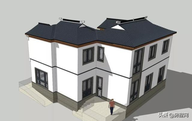 二層新中式別墅設(shè)計(jì)圖，滿足你的中式情懷。今天給大家?guī)淼恼且惶缀喖s的兩層新中式別墅設(shè)計(jì)案例。