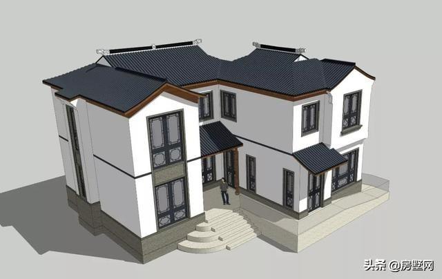 二層新中式別墅設(shè)計(jì)圖，滿足你的中式情懷。今天給大家?guī)淼恼且惶缀喖s的兩層新中式別墅設(shè)計(jì)案例。