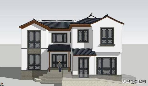 二層新中式別墅設(shè)計(jì)圖，滿足你的中式情懷。今天給大家?guī)淼恼且惶缀喖s的兩層新中式別墅設(shè)計(jì)案例。