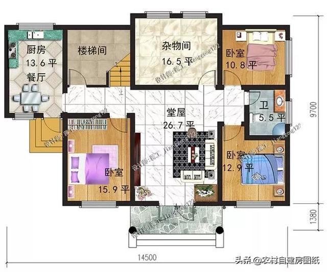 3款農(nóng)村別墅設(shè)計(jì)圖，都帶有柴火灶的設(shè)計(jì)，二款二層經(jīng)濟(jì)實(shí)用型，一款三層時(shí)尚大氣型。二層和三層怎么選，建幾層最劃算？