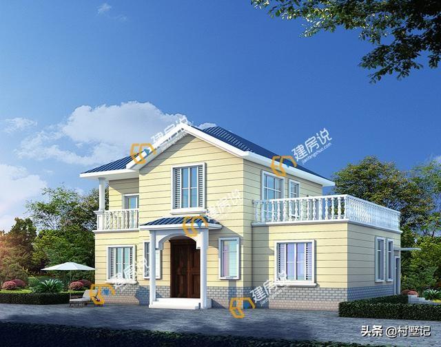 5套二層小別墅設(shè)計(jì)圖，造價(jià)20萬(wàn)左右，看完收藏了！