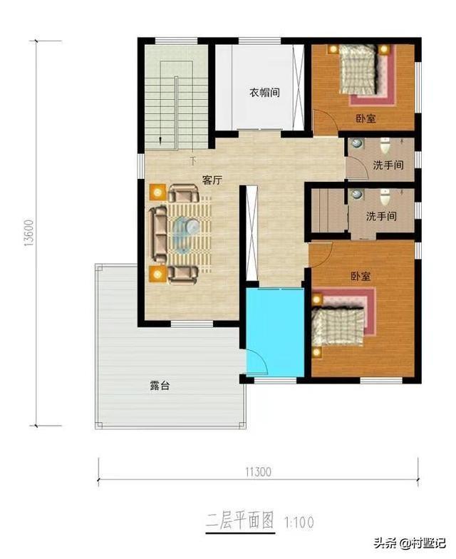 5套二層小別墅設(shè)計(jì)圖，造價(jià)20萬(wàn)左右，看完收藏了！