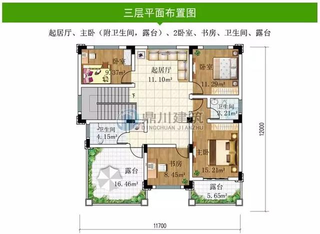 8款復(fù)式農(nóng)村別墅設(shè)計圖，開間是農(nóng)村最常見的12米面寬，看了肯定喜歡！