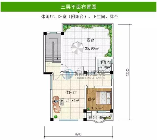 8款復(fù)式農(nóng)村別墅設(shè)計圖，開間是農(nóng)村最常見的12米面寬，看了肯定喜歡！