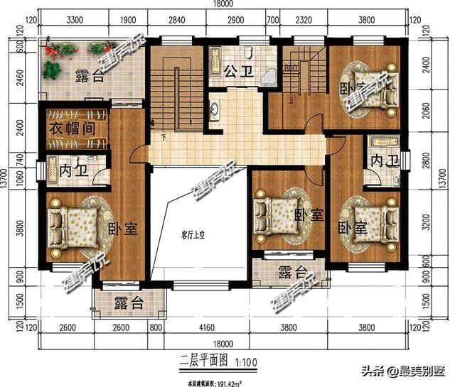 歐式三層別墅設(shè)計圖，自帶車庫和露臺，是農(nóng)村建房首選