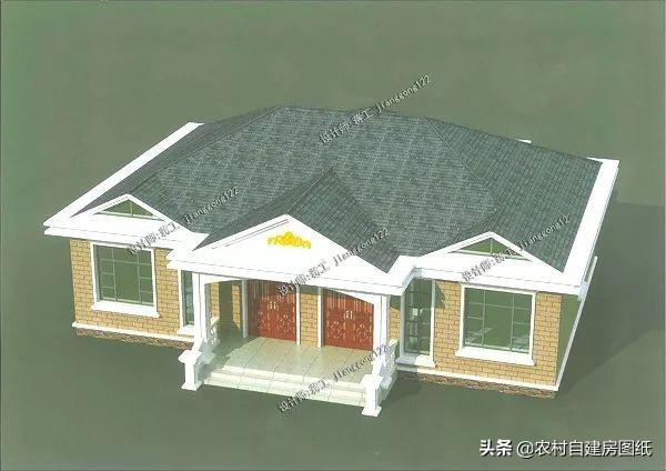 一層也可以建雙拼房設計圖，兩戶三十萬四間房，婆媳沒矛盾，獨立出入，確保小家庭的獨立和隱私，又有大家庭的熱鬧和親熱。