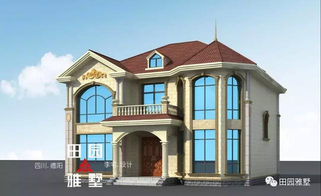 簡歐別墅設(shè)計(jì)圖，回鄉(xiāng)就建一棟，外觀時(shí)尚，布局合理