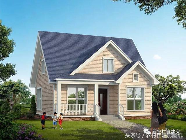 5款農(nóng)村自建房設(shè)計(jì)圖，小別墅很簡單，施工容易，造價(jià)便宜。