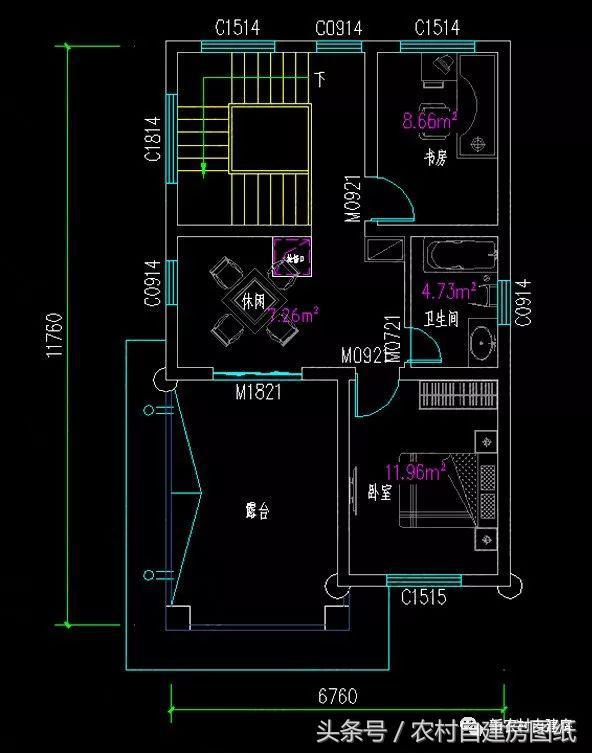 5款農(nóng)村自建房設(shè)計(jì)圖，小別墅很簡單，施工容易，造價(jià)便宜。