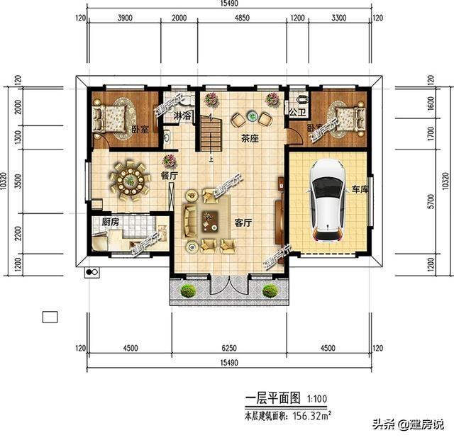 3款二層別墅設計圖，肯定是有一款是適合你的，快把圖紙收藏好了不后悔