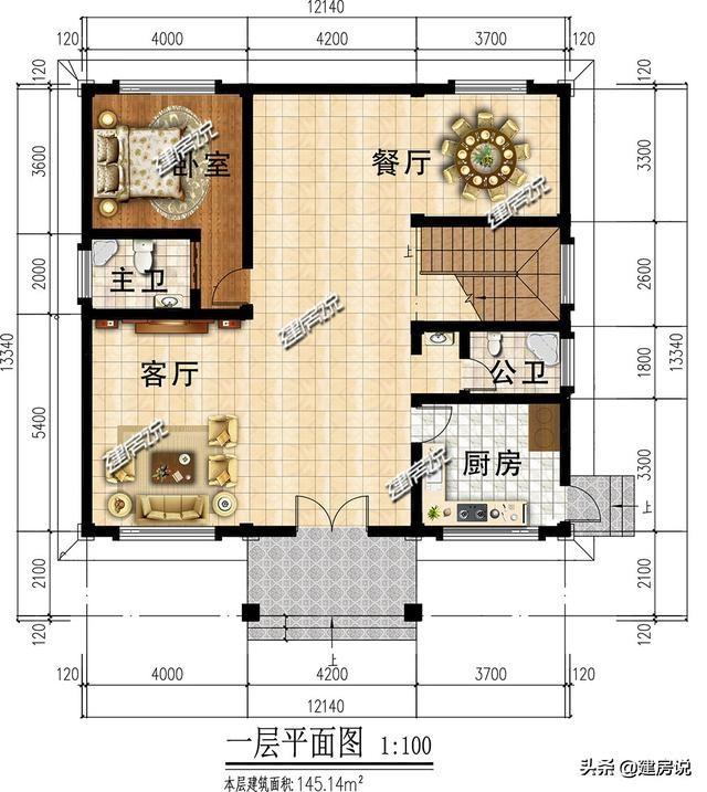 3款二層別墅設計圖，肯定是有一款是適合你的，快把圖紙收藏好了不后悔