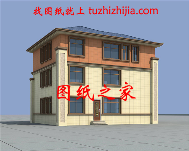 160平方米三層帶大露臺(tái)的復(fù)式別墅設(shè)計(jì)圖紙