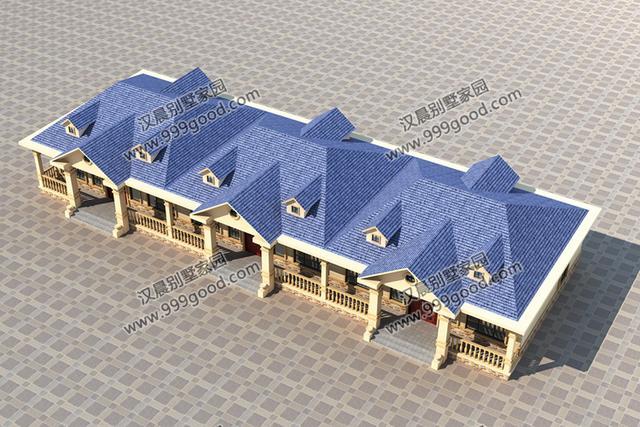 34.2X12米一層聯(lián)排別墅設計圖，這棟別墅的獨棟戶型，聯(lián)排更顯大氣，獨棟更經(jīng)濟