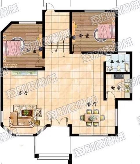 13×13米三層農(nóng)村自建房全套設(shè)計圖，漂亮采光，休閑舒適