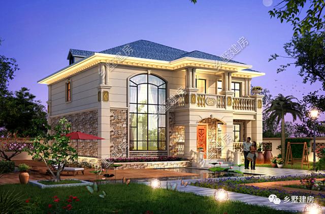 兩層簡歐風(fēng)別墅設(shè)計圖，不僅僅只是實用，美觀度也很高