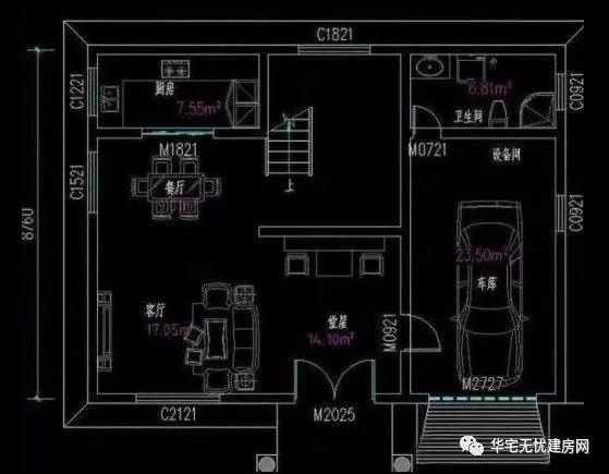 兩款進(jìn)深9米的鄉(xiāng)村自建房設(shè)計圖，戶型簡單實用，既不浪費空間，又非常耐看。