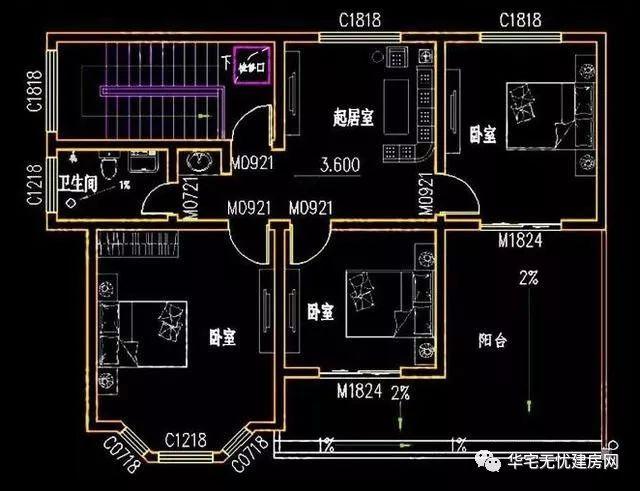 分享兩款占地面積不超過(guò)100平米的自建房，二層三層的都有，能滿足不同家庭的需要