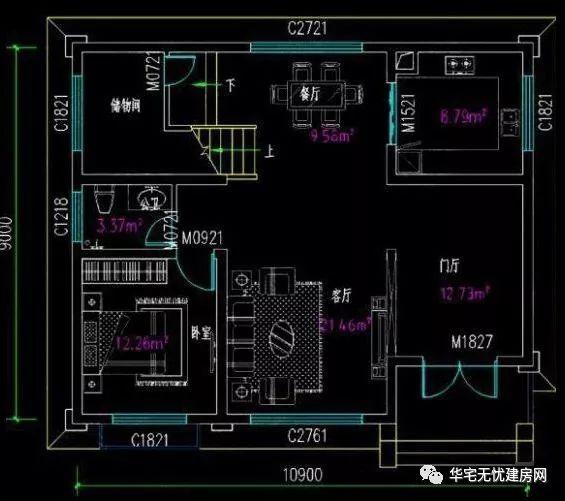 分享兩款占地面積不超過(guò)100平米的自建房，二層三層的都有，能滿足不同家庭的需要