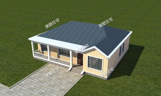 女兒花20萬建這棟一層別墅設(shè)計圖，從此以后村里人都羨慕不已！