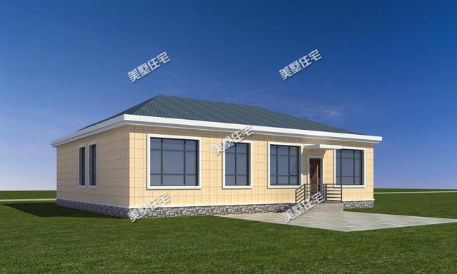 女兒花20萬建這棟一層別墅設(shè)計圖，從此以后村里人都羨慕不已！