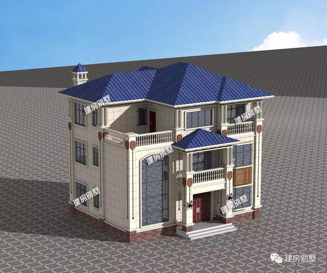 面寬12米左右的三層自建房設(shè)計(jì)圖，第一棟尺寸好外觀美布局好受歡迎，第二棟是三兄弟共用的疊拼房類(lèi)型。