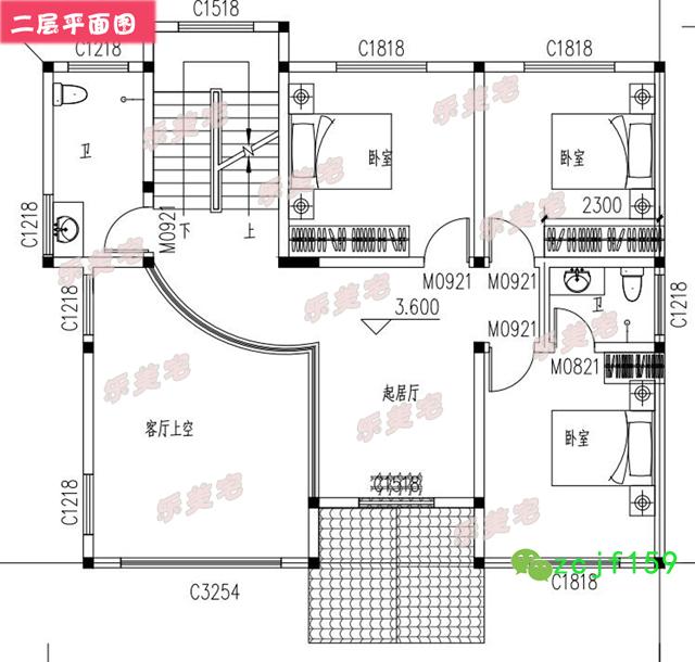 120平米簡約三層農(nóng)村三層自建別墅設計圖，羅馬柱裝飾，外觀精美，布局實用。