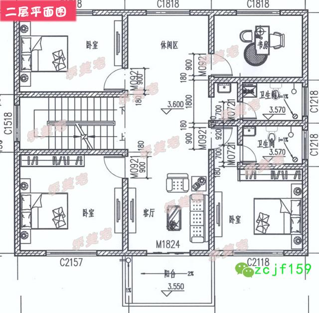 120平米簡約三層農(nóng)村三層自建別墅設計圖，羅馬柱裝飾，外觀精美，布局實用。