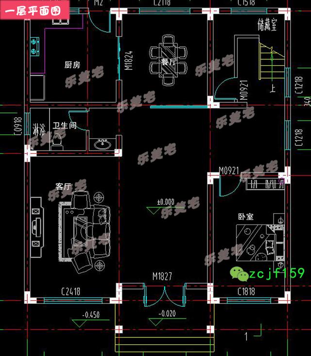 造價(jià)30w左右?guī)杜_(tái)農(nóng)村簡(jiǎn)約三層自建別墅設(shè)圖，外觀簡(jiǎn)潔大方，平面布局緊湊。