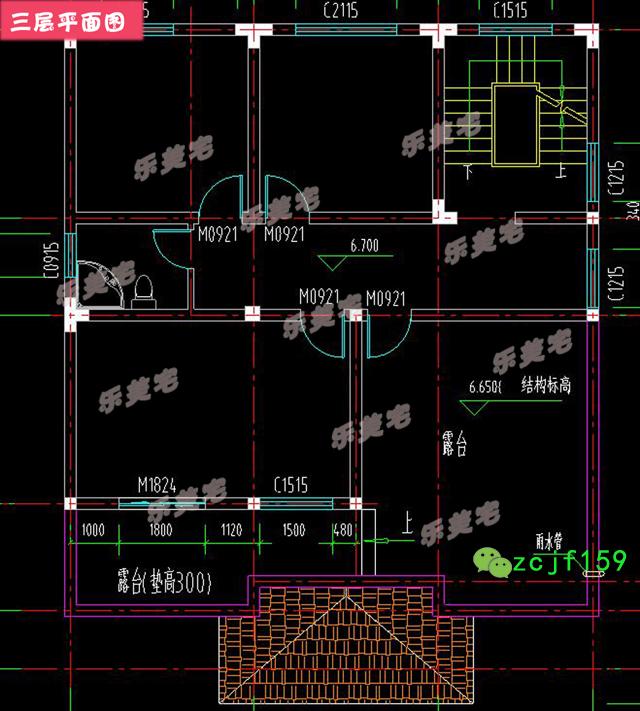 造價(jià)30w左右?guī)杜_(tái)農(nóng)村簡(jiǎn)約三層自建別墅設(shè)圖，外觀簡(jiǎn)潔大方，平面布局緊湊。